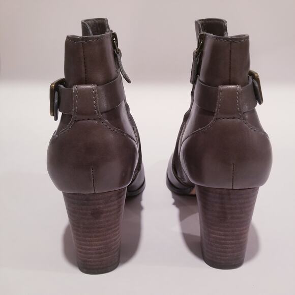 Cole Haan Grand. OS Leather Buckle Ankle Boots - Picture 7 of 10